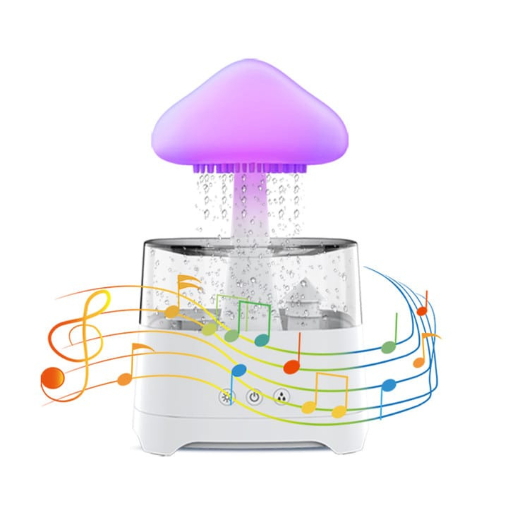 5 IN 1 Bluetooth Speaker Colourful Raindrop Humidifier CH08 PRO with 7 Colors